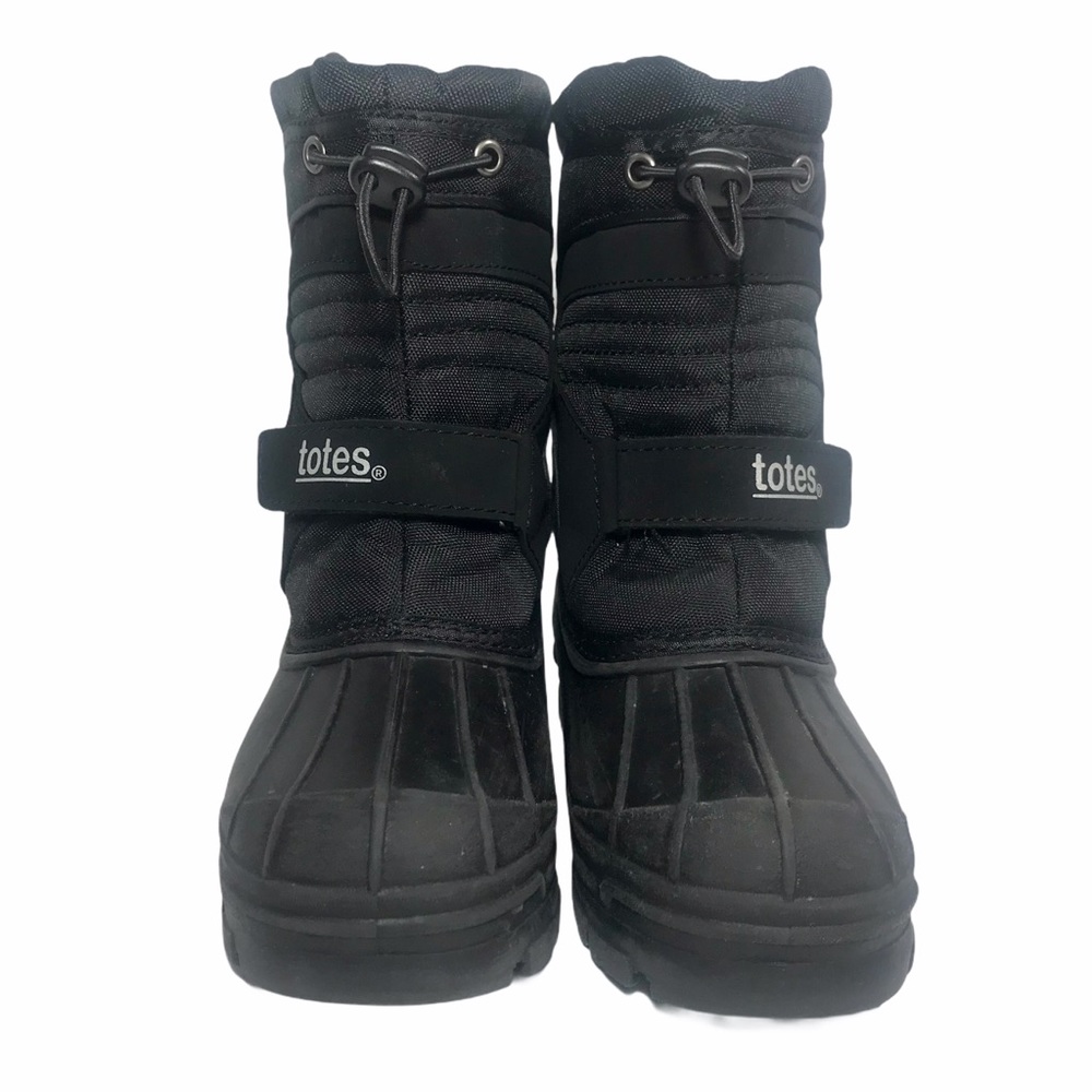 TOTES Connor Kids Waterproof Snow Boots with Removable Liner Black - Picture 4 of 10